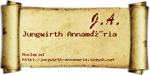 Jungwirth Annamária névjegykártya