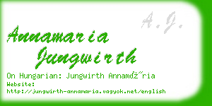 annamaria jungwirth business card